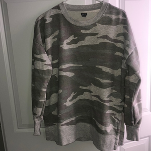 Aerie XS Oversized Sweatshirt Camouflage Camo‎